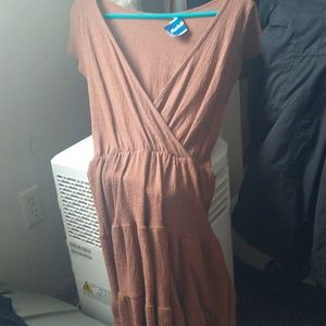 brown dress . my daughter's stuff